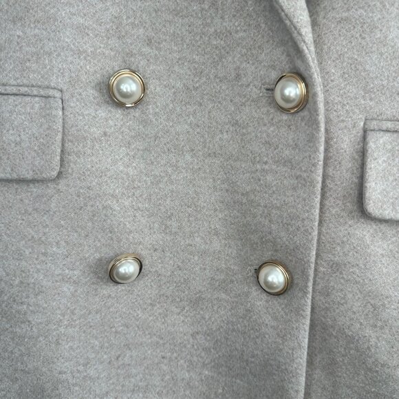 Brushed Herringbone Double Breasted Blazer 18 Petite - NEW - Picture 8 of 13